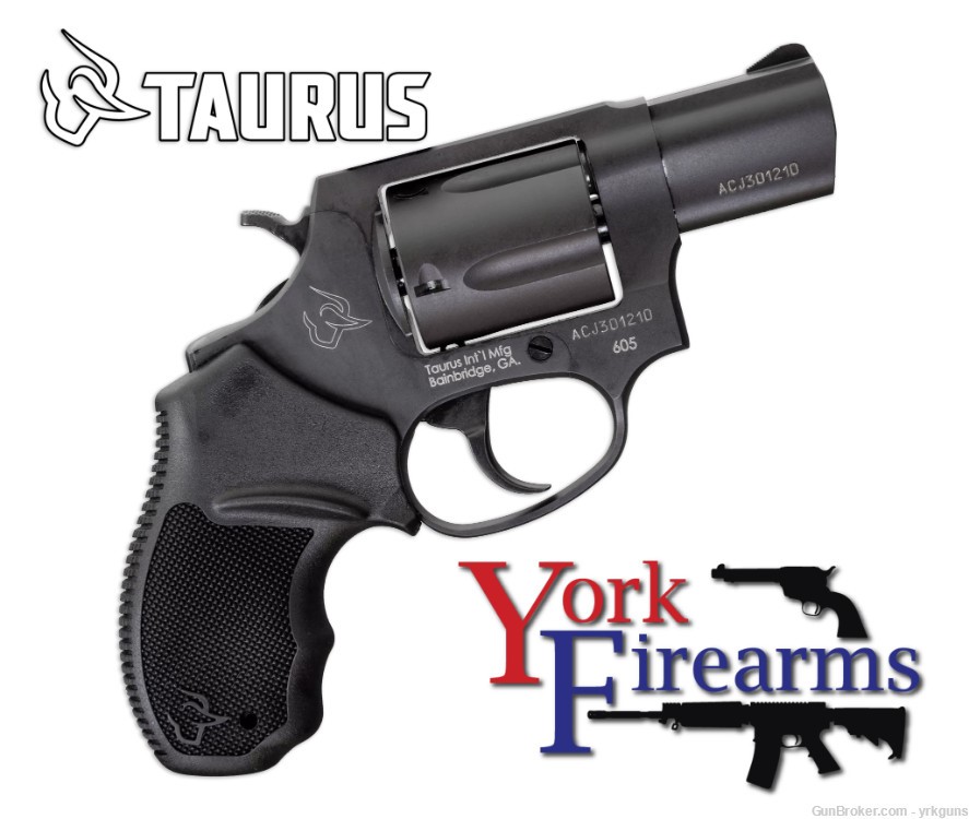 Taurus 605 357MAG/38SPL Matte Black 2" 5RD Revolver NEW 2-605021-img-0
