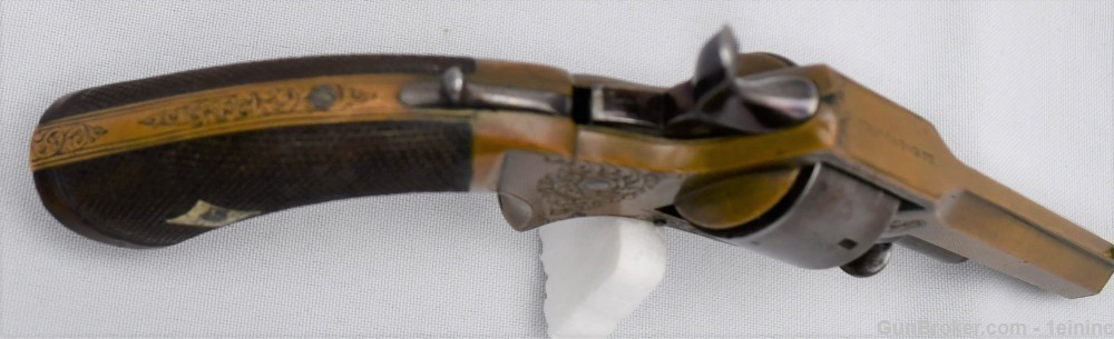 Charles Osborne Brass Frame Revolver-img-8