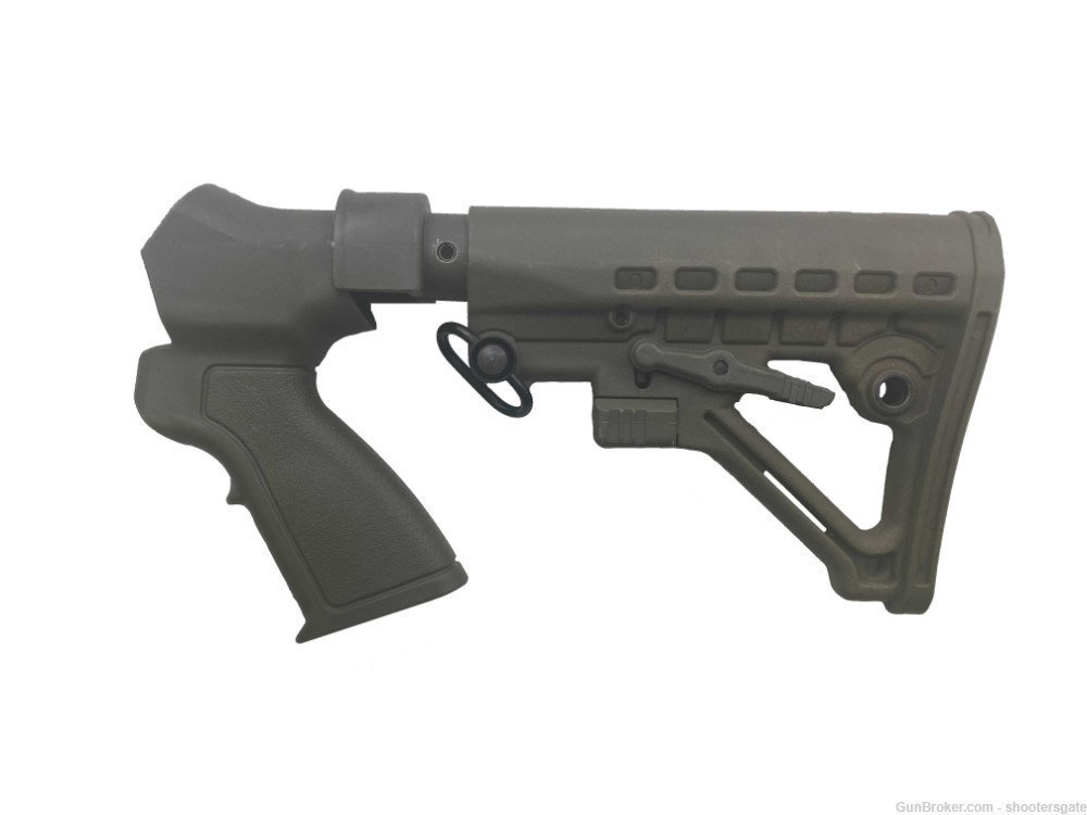Shooters Gate 12/20GA Tactical Winchester Adjustable Stock, OD Green-img-0