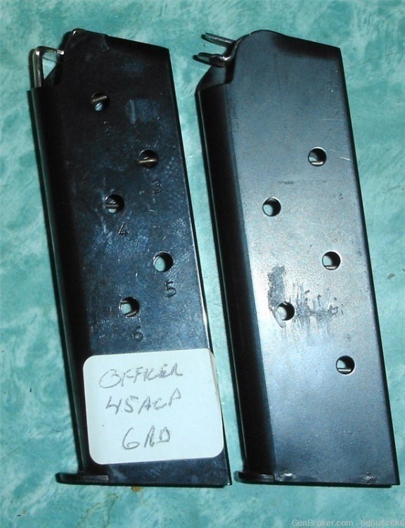 45 AUTO MAGAZINE - 6 Round, Officers Model 45 a.c.p.-img-2