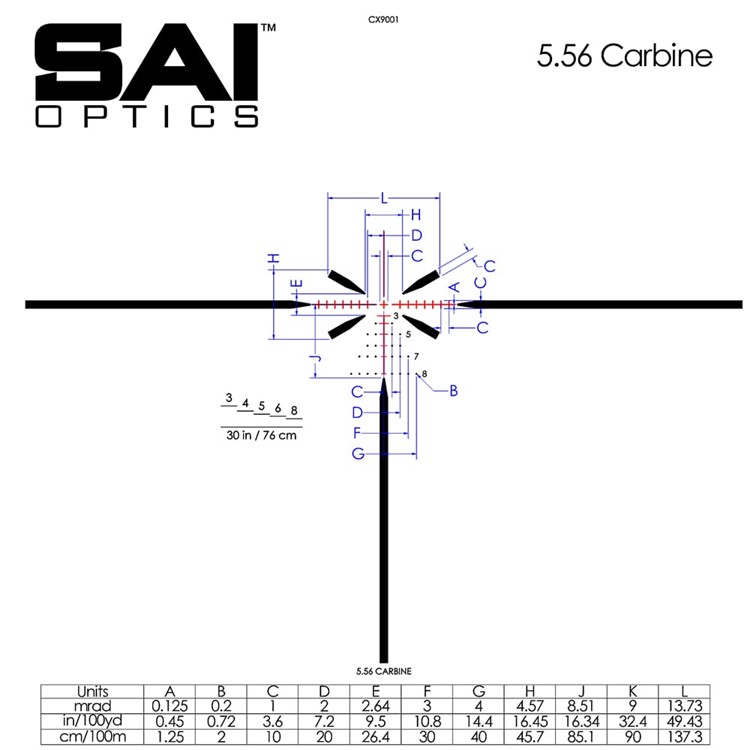 SAI Optics SAI 6 1-6x24mm .1 MRAD FFP Rapid Aiming Feature RNG16-T170-C10-img-4