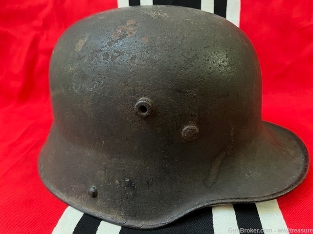 WW2 GERMAN ARMY EARLY M16 TRANSITIONAL  SD HELMET.SIZE 68.RARE. ORIG.-img-7