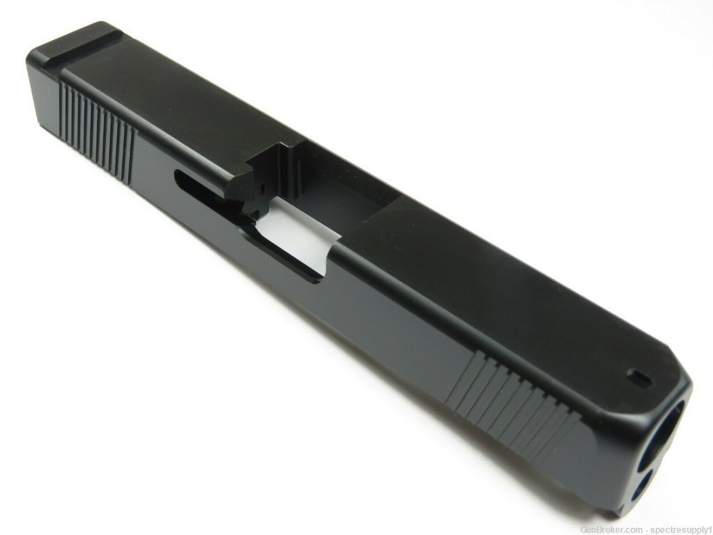 New 9mm Stainless Slide for Glock 19 Gen 1-3 G19 Black Melonite Finish-img-0