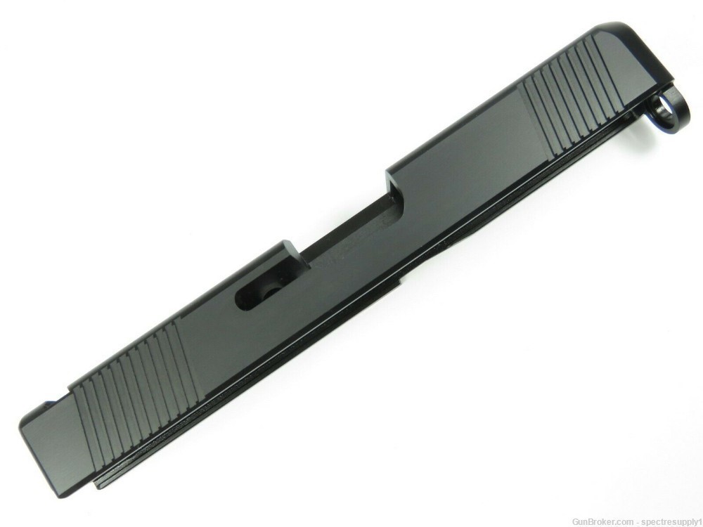 New 9mm Stainless Slide for Glock 19 Gen 1-3 G19 Black Melonite Finish-img-2
