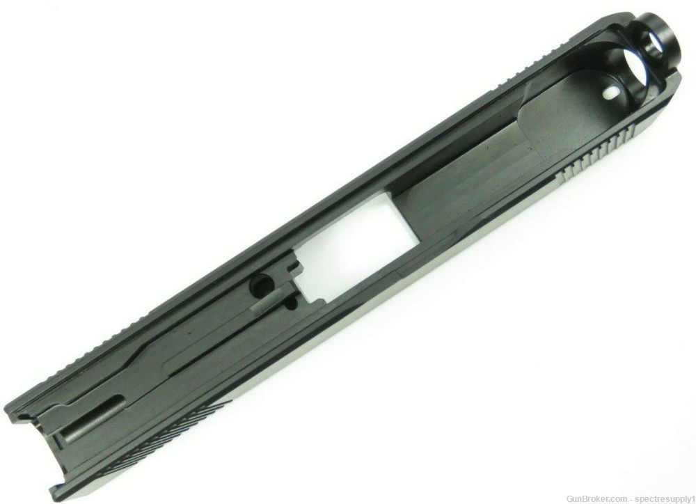 New 9mm Stainless Slide for Glock 19 Gen 1-3 G19 Black Melonite Finish-img-1