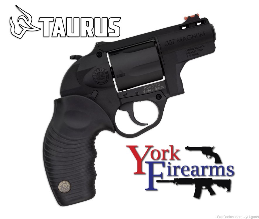 Taurus 605 Poly Protector 357MAG/38SPL 2" Black Revolver NEW 2-605021PLY-img-0