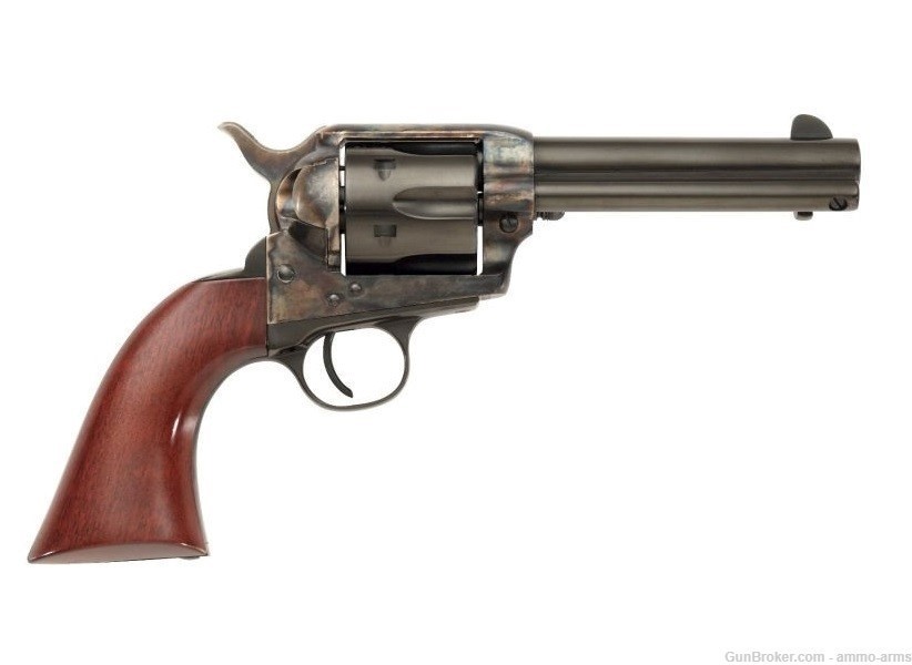 Taylor's & Co. 1873 Gunfighter Tuned .375 Magnum 4.75" Blued 6 Rds 555148DE-img-1