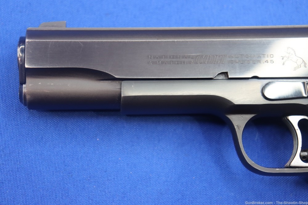 Colt National Match Model 1911 Pistol 45ACP 1967 MFG 5" 45 Elliason Sight-img-1