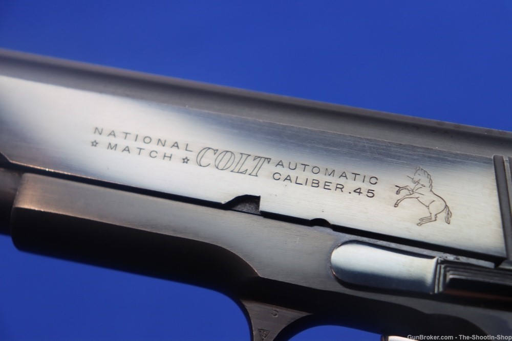 Colt National Match Model 1911 Pistol 45ACP 1967 MFG 5" 45 Elliason Sight-img-29