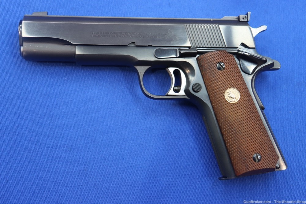 Colt National Match Model 1911 Pistol 45ACP 1967 MFG 5" 45 Elliason Sight-img-0