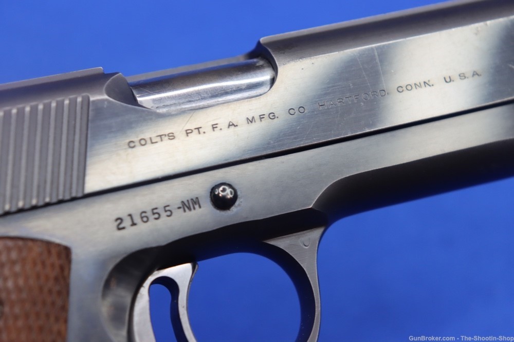 Colt National Match Model 1911 Pistol 45ACP 1967 MFG 5" 45 Elliason Sight-img-19