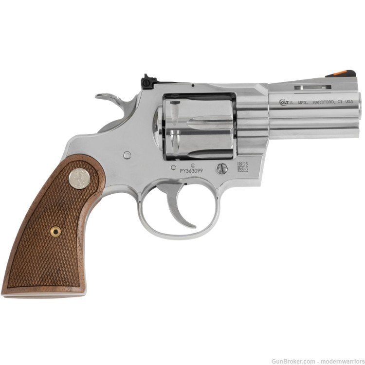 Colt Python - 2.5" Barrel (.357 Mag) - 6-Shot - Stainless/Wood-img-0