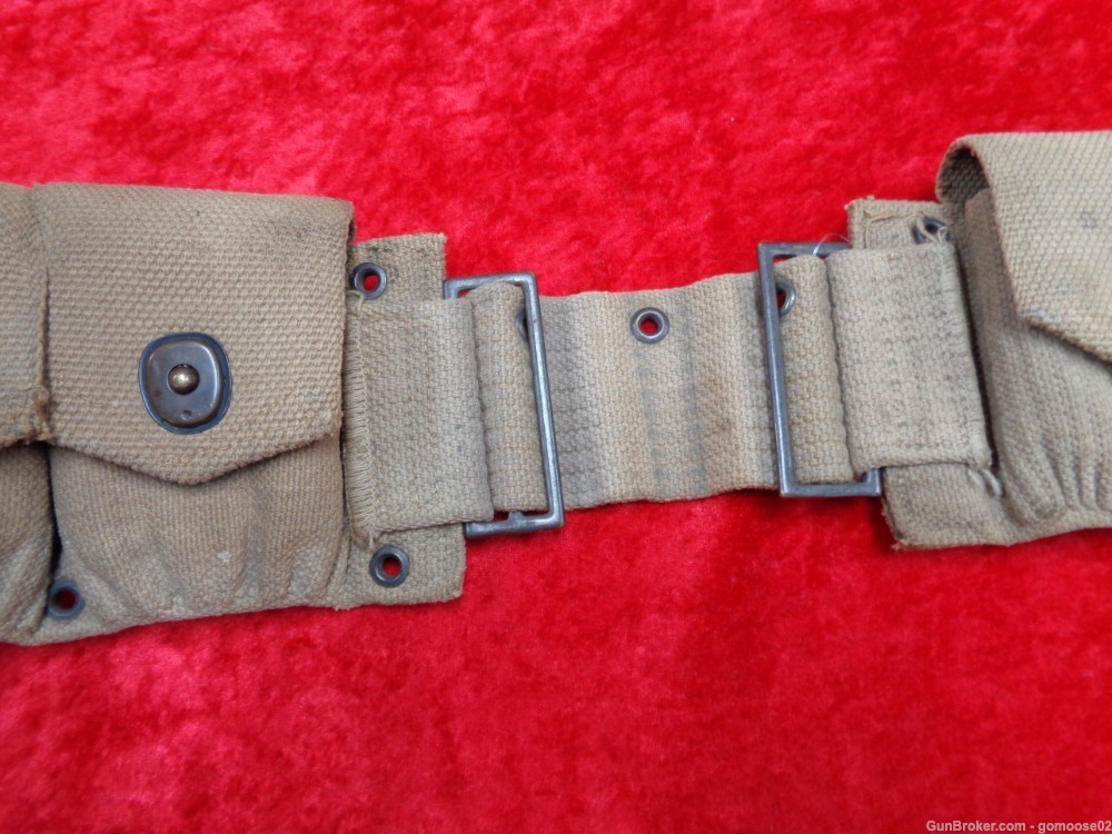 US Army Military Ammo Belt 1918 Russell WWI World War 1917 1903 Rifle Clip-img-10