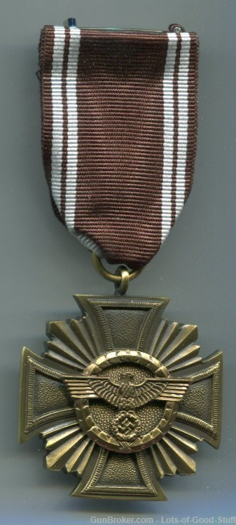German WWII NSDAP 10 Year Long Service Decoration-img-0