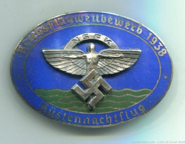 German WWII 1938 NSFK Glider Korps Badge-img-0