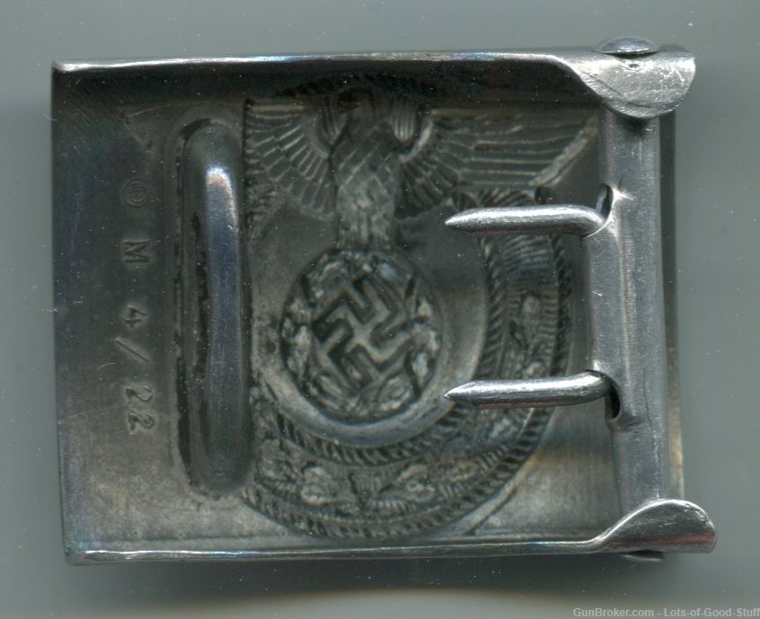 German WWII SA Wehmannshaften EM Belt Buckle-img-1
