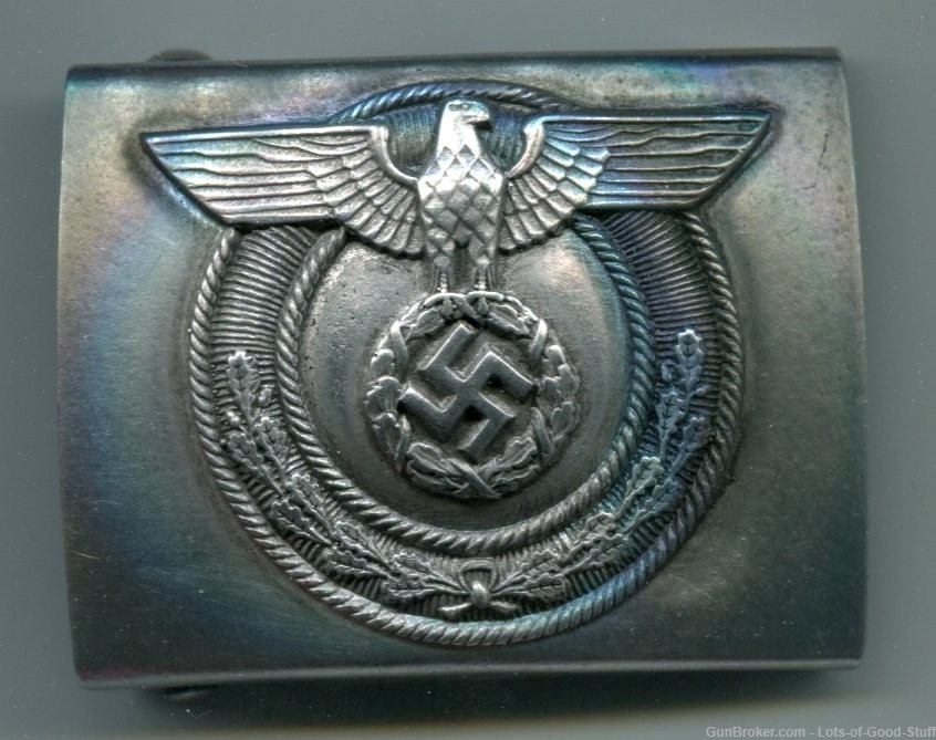 German WWII SA Wehmannshaften EM Belt Buckle-img-0
