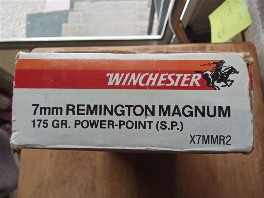 2 vintage boxes 7MM Remington mag ammo-31 rds and 9 cas-img-8