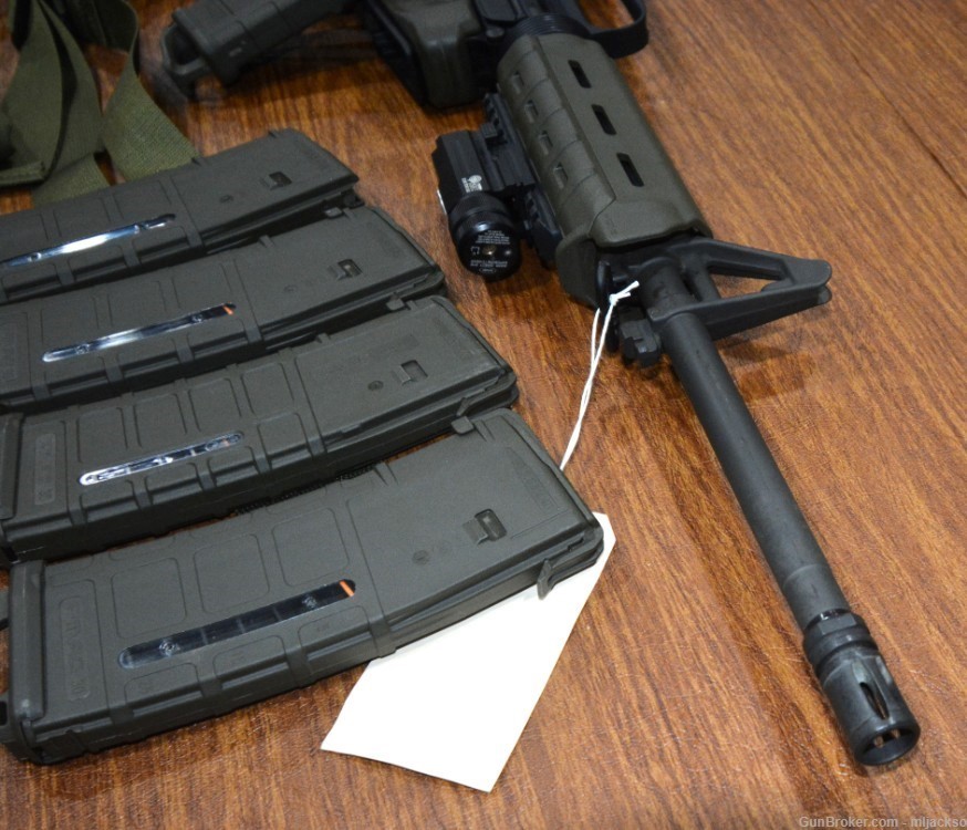 Eagle Arms (Armalite) AR-15, Magpul OD Green, 5 Mags-img-16