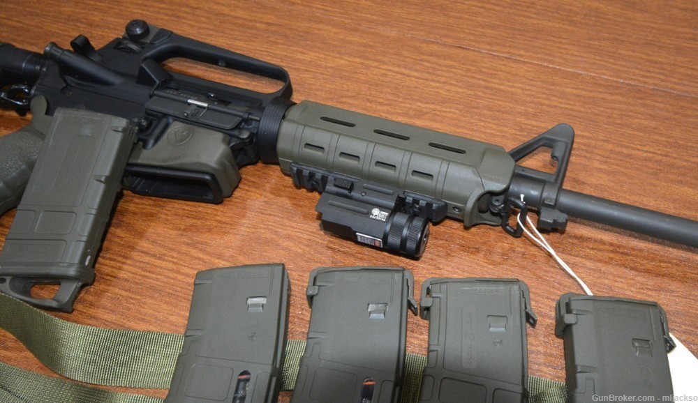 Eagle Arms (Armalite) AR-15, Magpul OD Green, 5 Mags-img-11