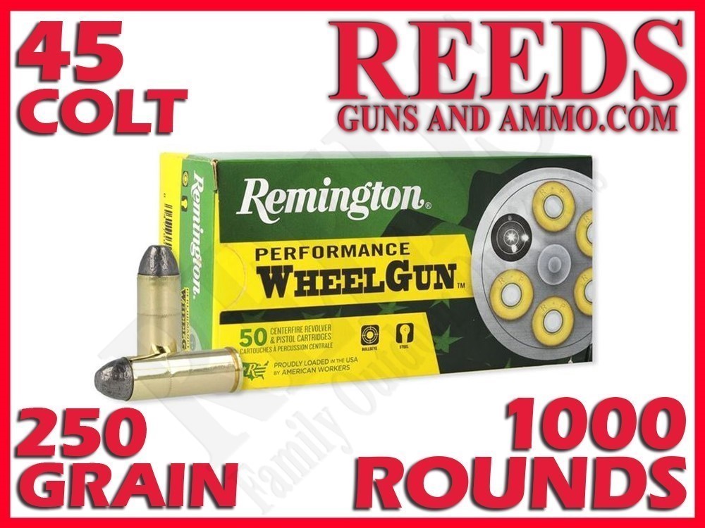 Remington Performance WheelGun Lead Round Nose 45 Colt 250 Gr 22340-img-0