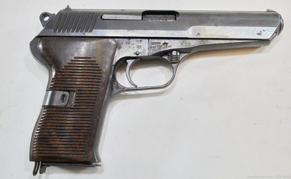  Czech CZ 52 7.62 Tokarev C&R Cold War Pistol Comes W/ Original Holster.-img-11