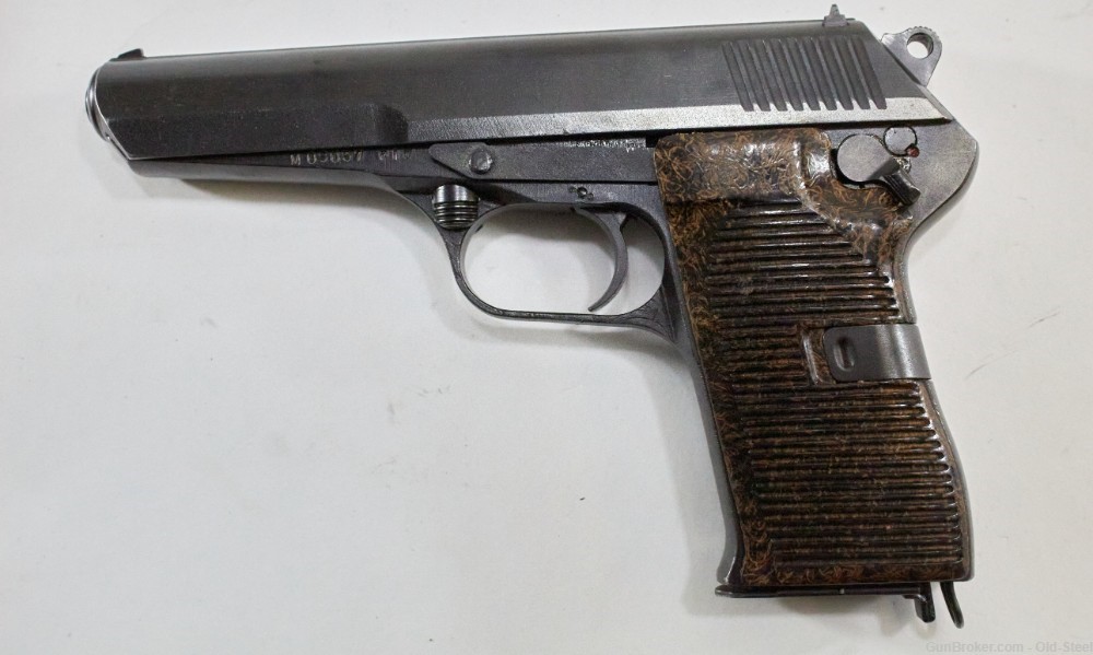  Czech CZ 52 7.62 Tokarev C&R Cold War Pistol Comes W/ Original Holster.-img-5