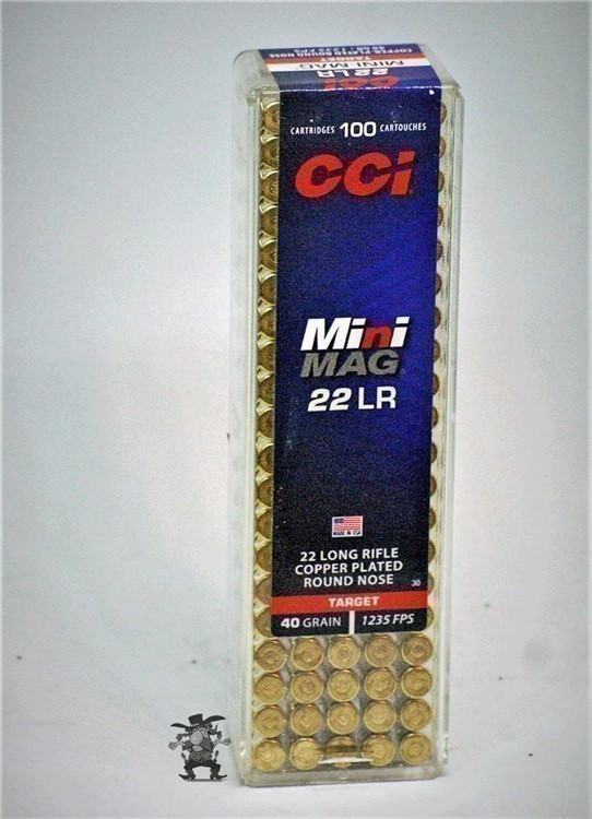 22 LR CCI Mini-Mag Target RN Long Rifle 22LR 40 grain RN 100 Rounds-img-0