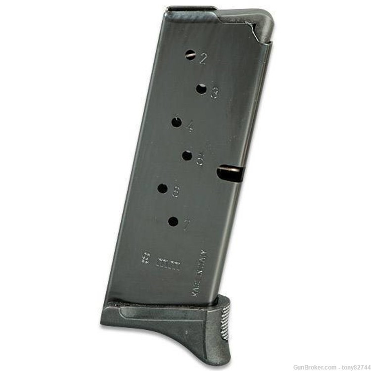Ruger LC9/EC9S/LC9S Magazine 9mm 7 Rounds Extended Base Steel Blued 90363-img-0