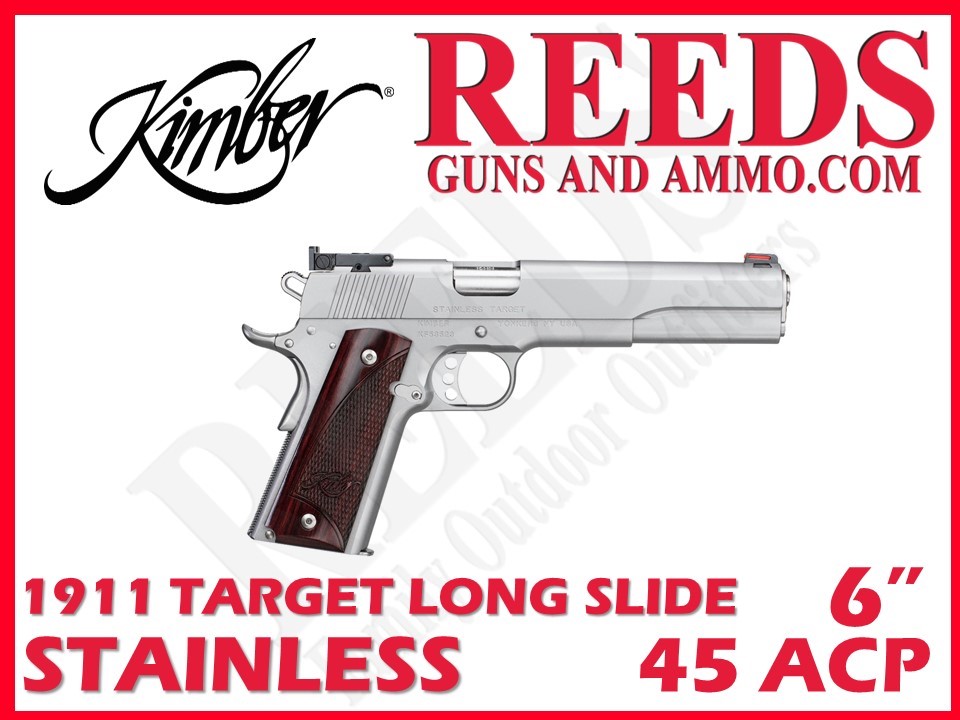 Kimber 1911 Stainless Target Long Slide LS 45 ACP 6in 1-7rd Mag 3000373-img-0