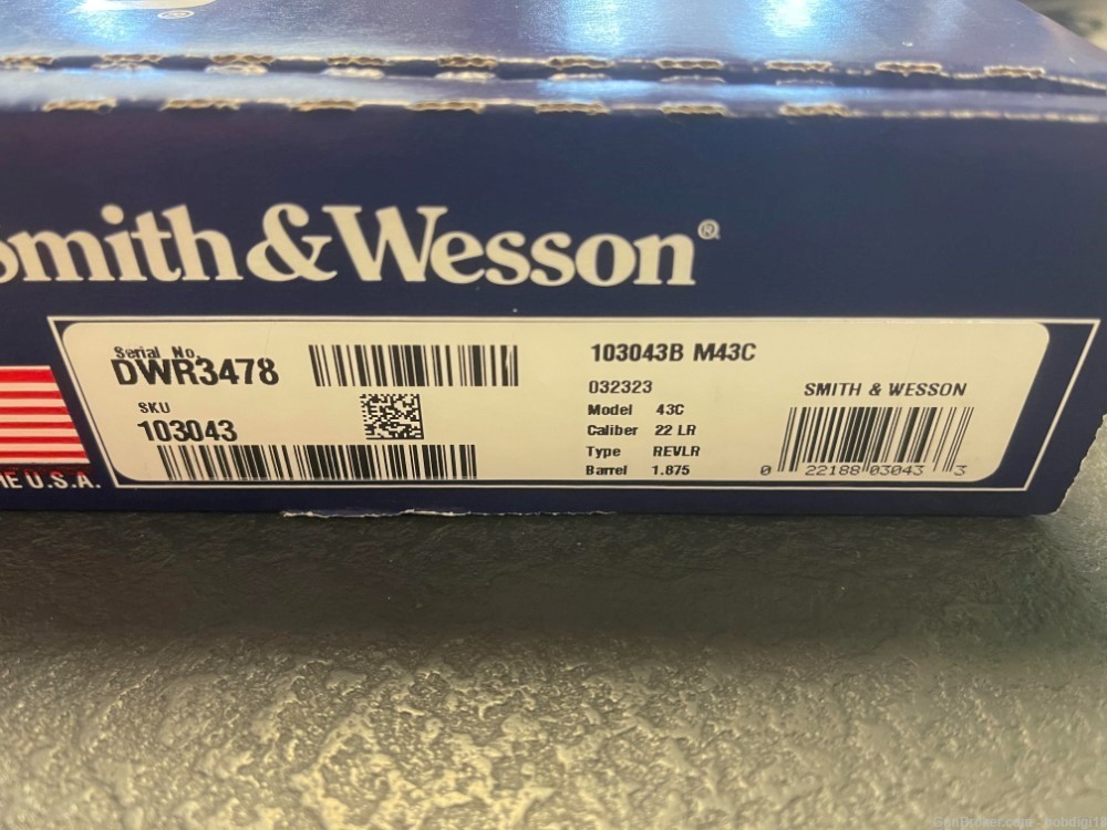 Smith & Wesson 43C .22 LR 8rd 1.87" 103043 M43C S&W NEW NO CC FEES-img-3