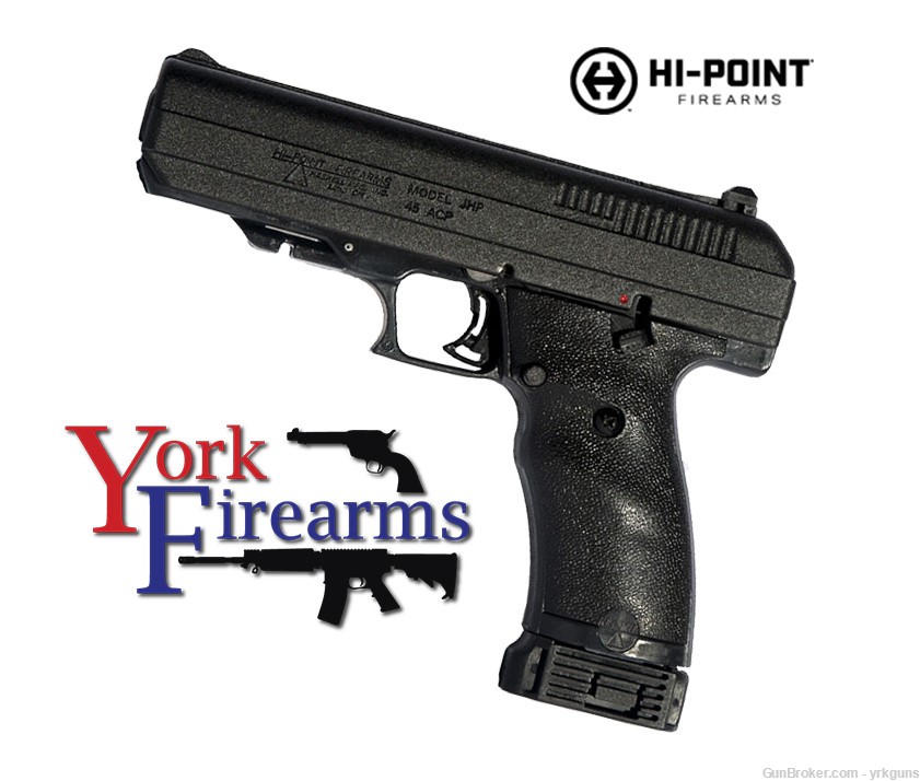 Hi-Point JHP 45 45ACP Black 9RD 4.5" Handgun NEW 34510-img-0