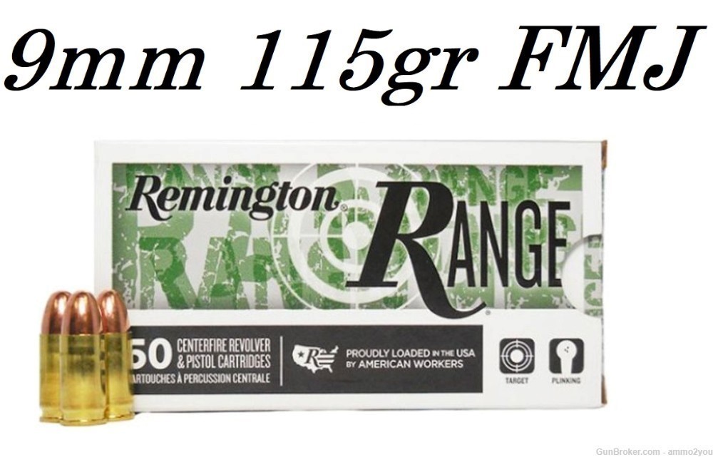 Remington Range 9mm 115gr FMJ 50rd -img-0