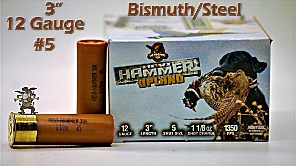 12 GA HEVI HAMMER UPLAND 3" SHELL No.5 SHOT 1¹/8oz Shot Charge 1350FPS 25RD-img-1