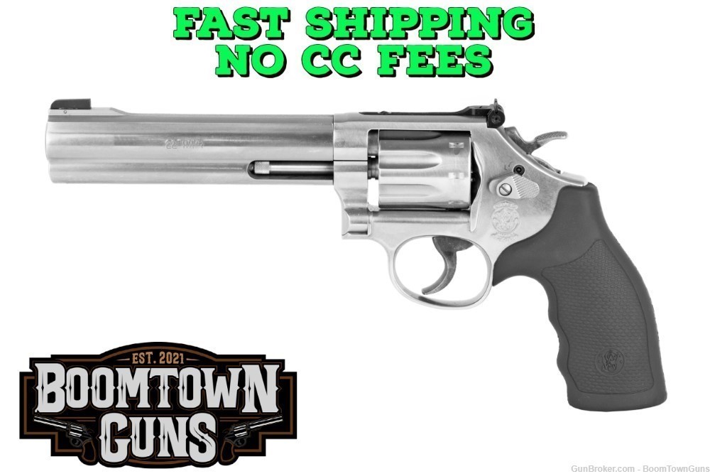 S&W 648 revolver .22wmr 6'' stainless (12460) -img-0