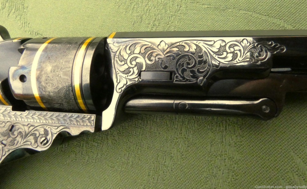Fabulous Cased & Engraved Colt Paterson Number 5 Belt Pistol-img-7
