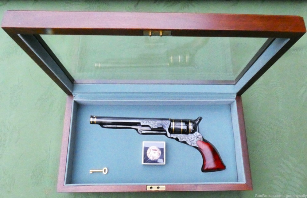 Fabulous Cased & Engraved Colt Paterson Number 5 Belt Pistol-img-1
