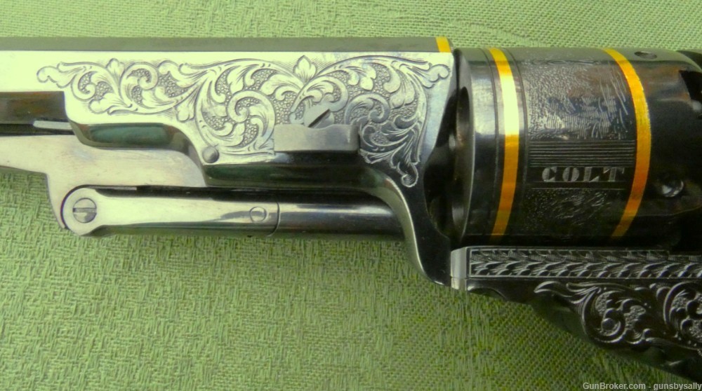 Fabulous Cased & Engraved Colt Paterson Number 5 Belt Pistol-img-20