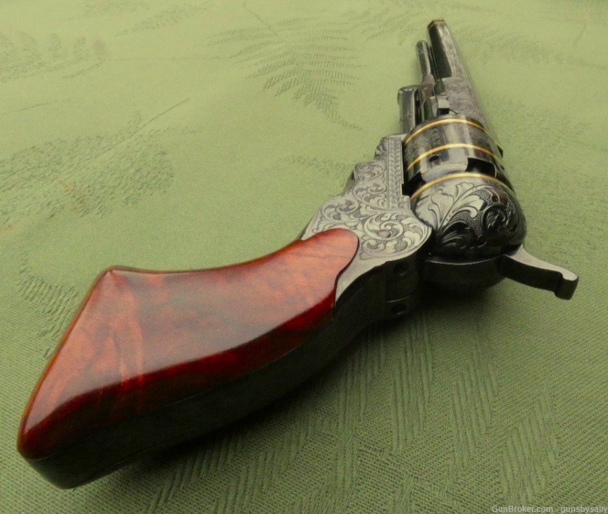 Fabulous Cased & Engraved Colt Paterson Number 5 Belt Pistol-img-15