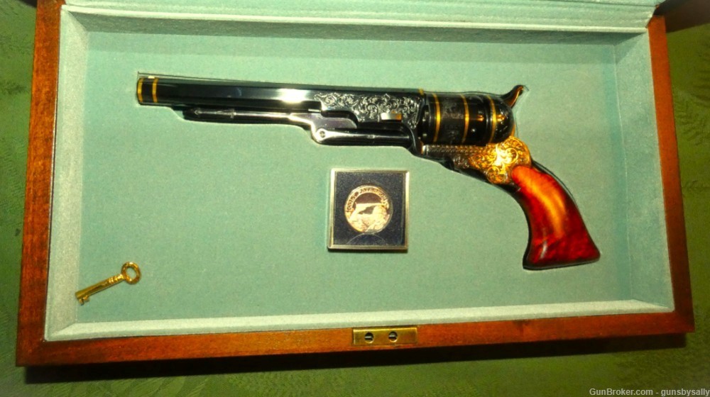 Fabulous Cased & Engraved Colt Paterson Number 5 Belt Pistol-img-24