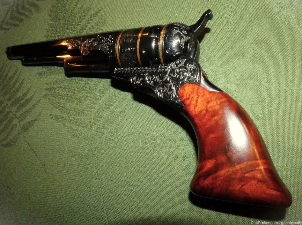 Fabulous Cased & Engraved Colt Paterson Number 5 Belt Pistol-img-23