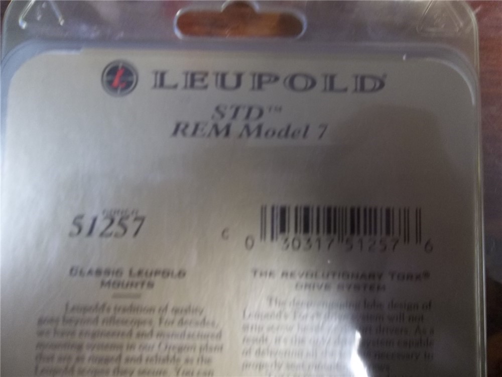 Leupold Remington Model 7 Silver mounts-img-1