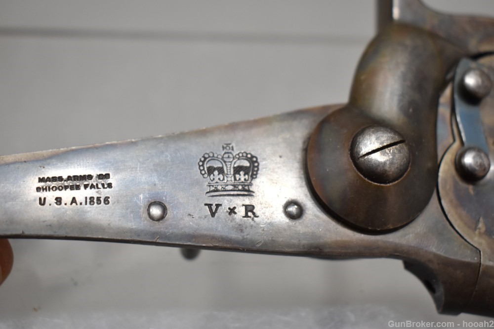 Scarce Mass Arms Maynard Patent Tape Prime British Greene Carbine Lock-img-2