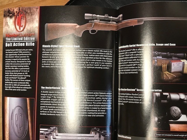 Nosler 2010 Catalog 48 Hunter & Varmint; Ltd Ed Bolt rifle-img-1