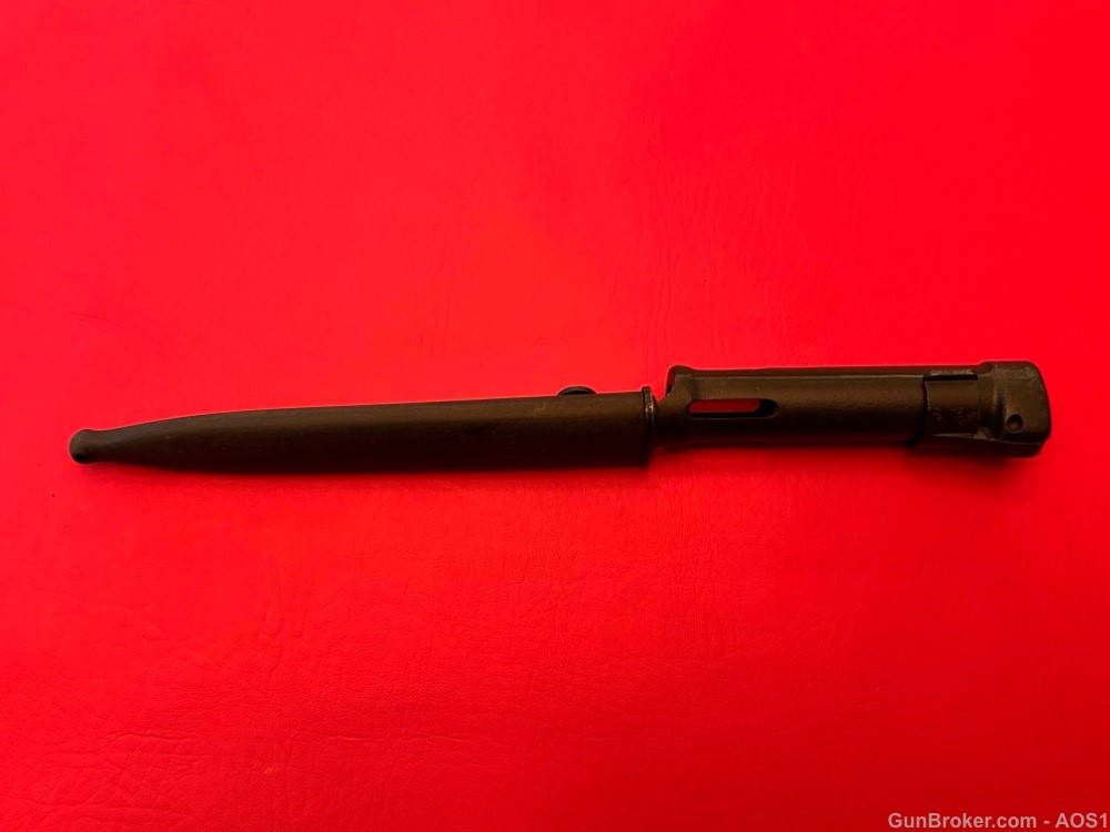 FN Belgium FAL Type C M1965 “Wing” Spring Catch Bayonet With Scabbard-img-15