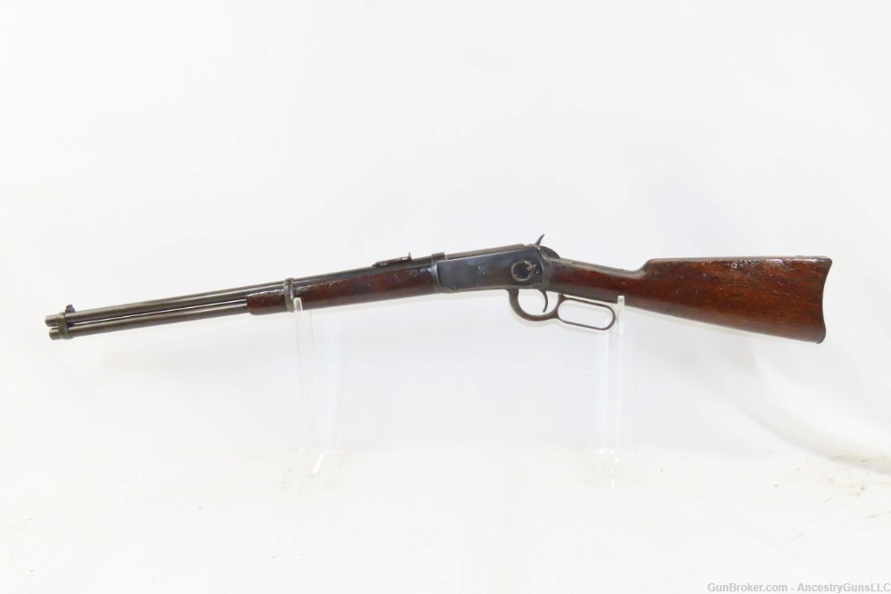 c1901 WINCHESTER M1894 Lever Action .38-55 WCF C&R Saddle Ring CARBINE   -img-1