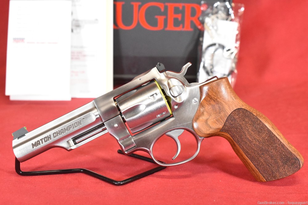 Ruger GP100 Match Champion 357 Mag 4.2" 01755 Hogue Grips GP100 -img-1