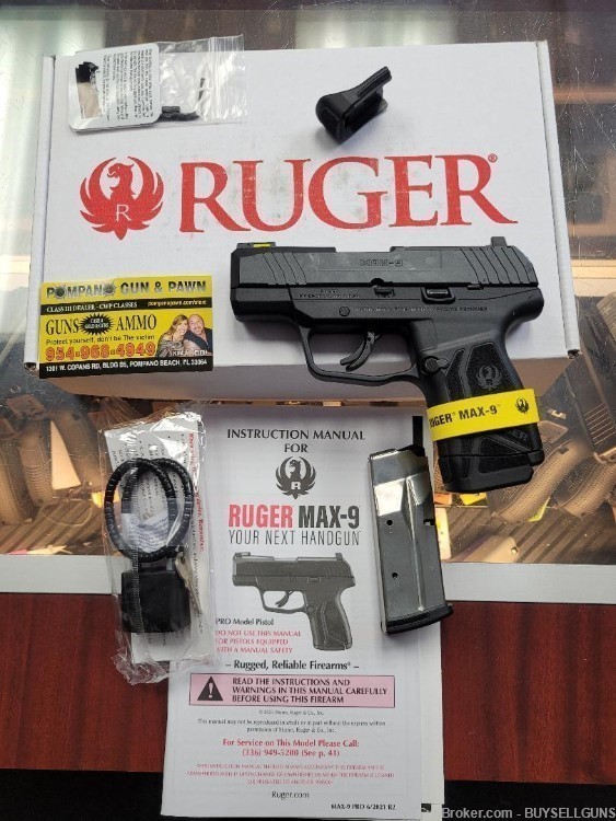 RUGER N.I.B. MAX-9 3503 PRO 1-12RD & 1-10RD MAG-img-0