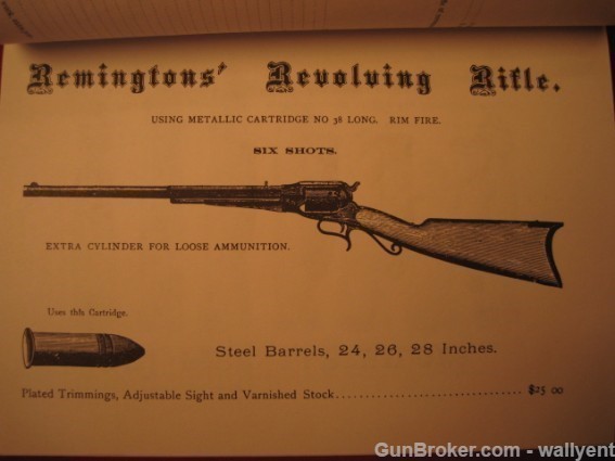 Remington Rifle Shotgun Revolver 1877 Prices Book-img-4