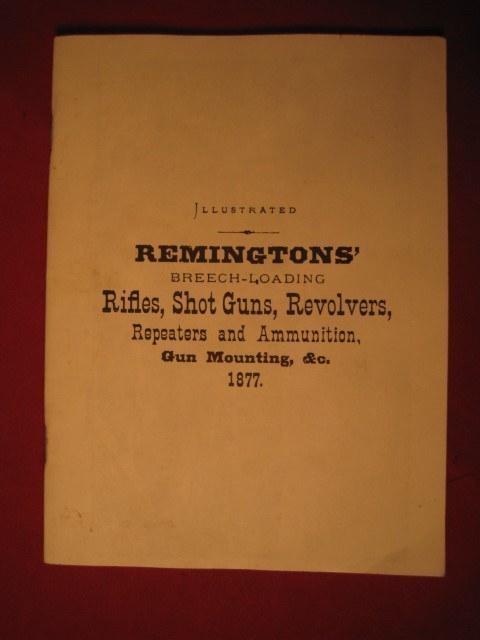 Remington Rifle Shotgun Revolver 1877 Prices Book-img-0
